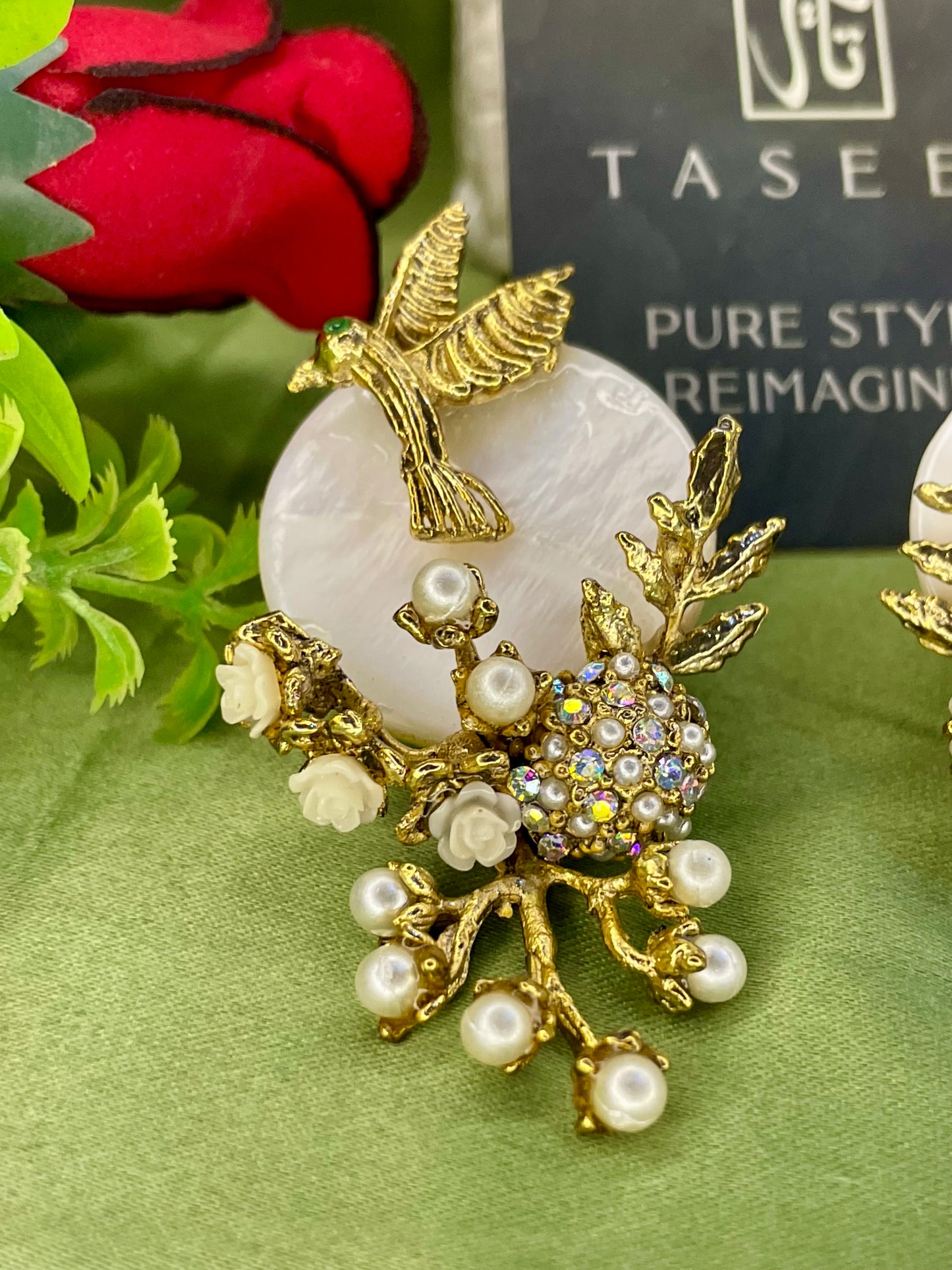 Earrings - Mother Pearled Bird Earrings