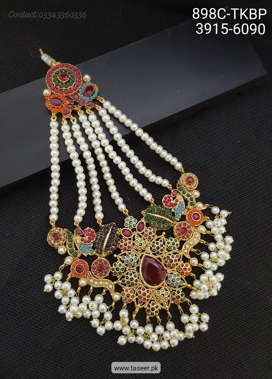 Taseer Multicoloured Bridal Jhumar