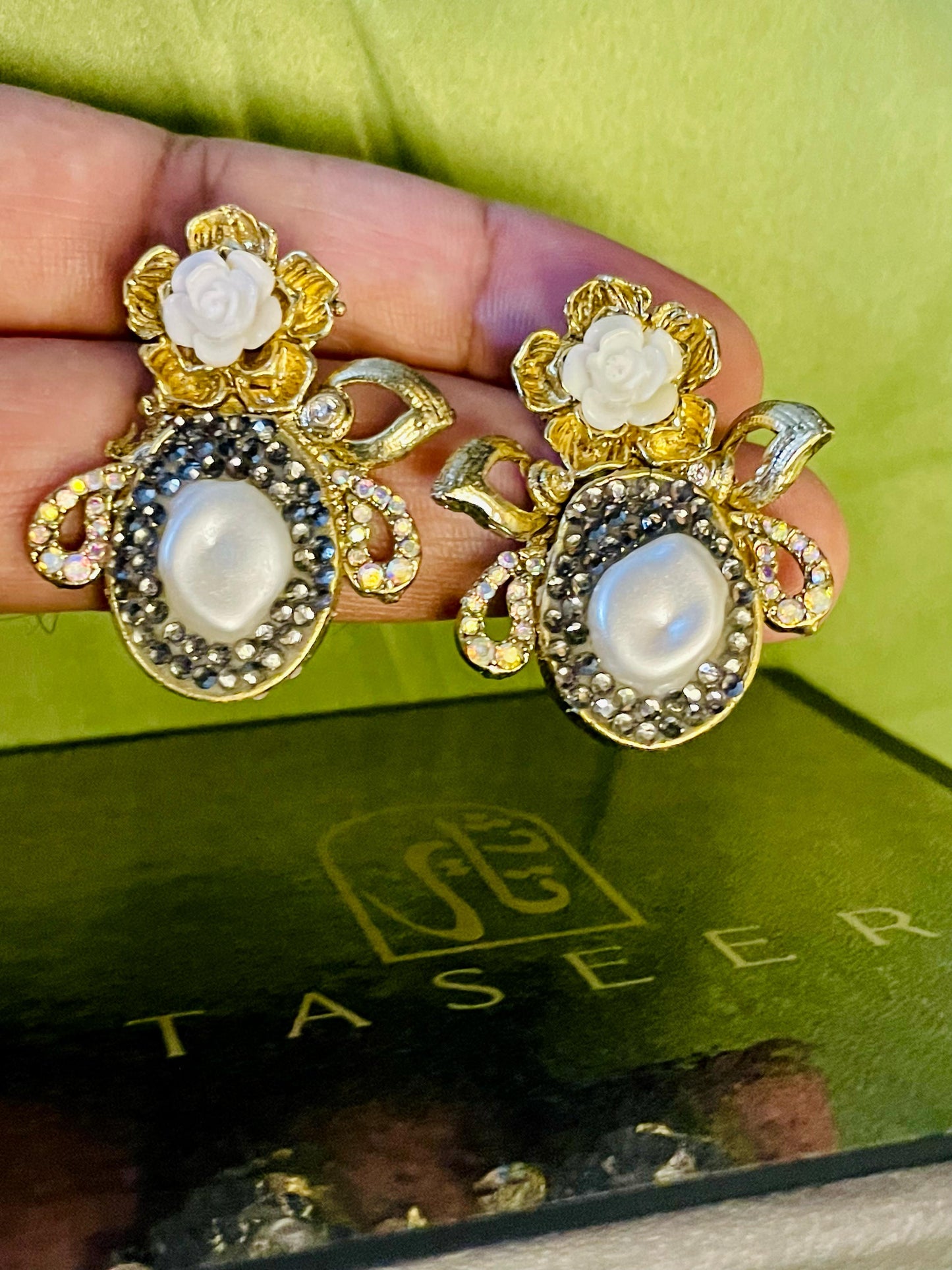 Earrings - Designer Mother Pearl Studs