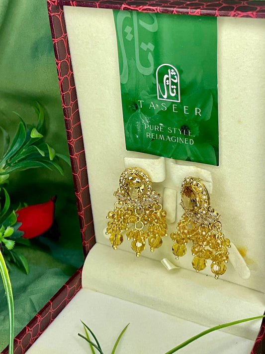 Egyptian Stud Earrings - Golden