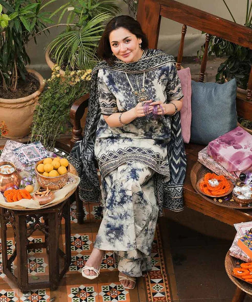 Blue Tie-Dye Luxe - 2PC - Stitched Suit