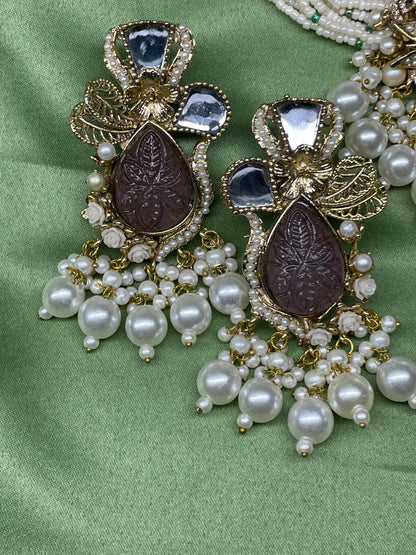 Designer Choker with Earrings - CKR01