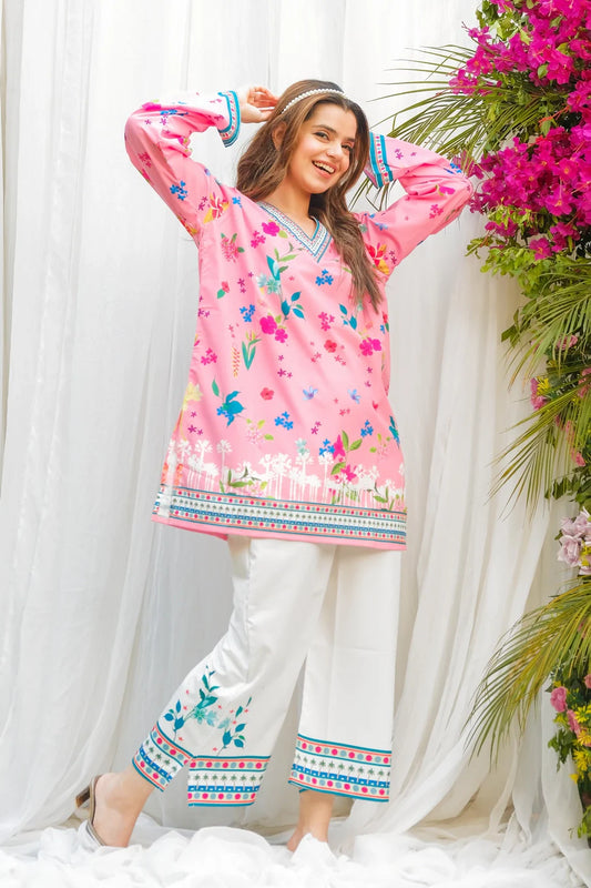 Pink Reverie – 2PC - Stitched Suit