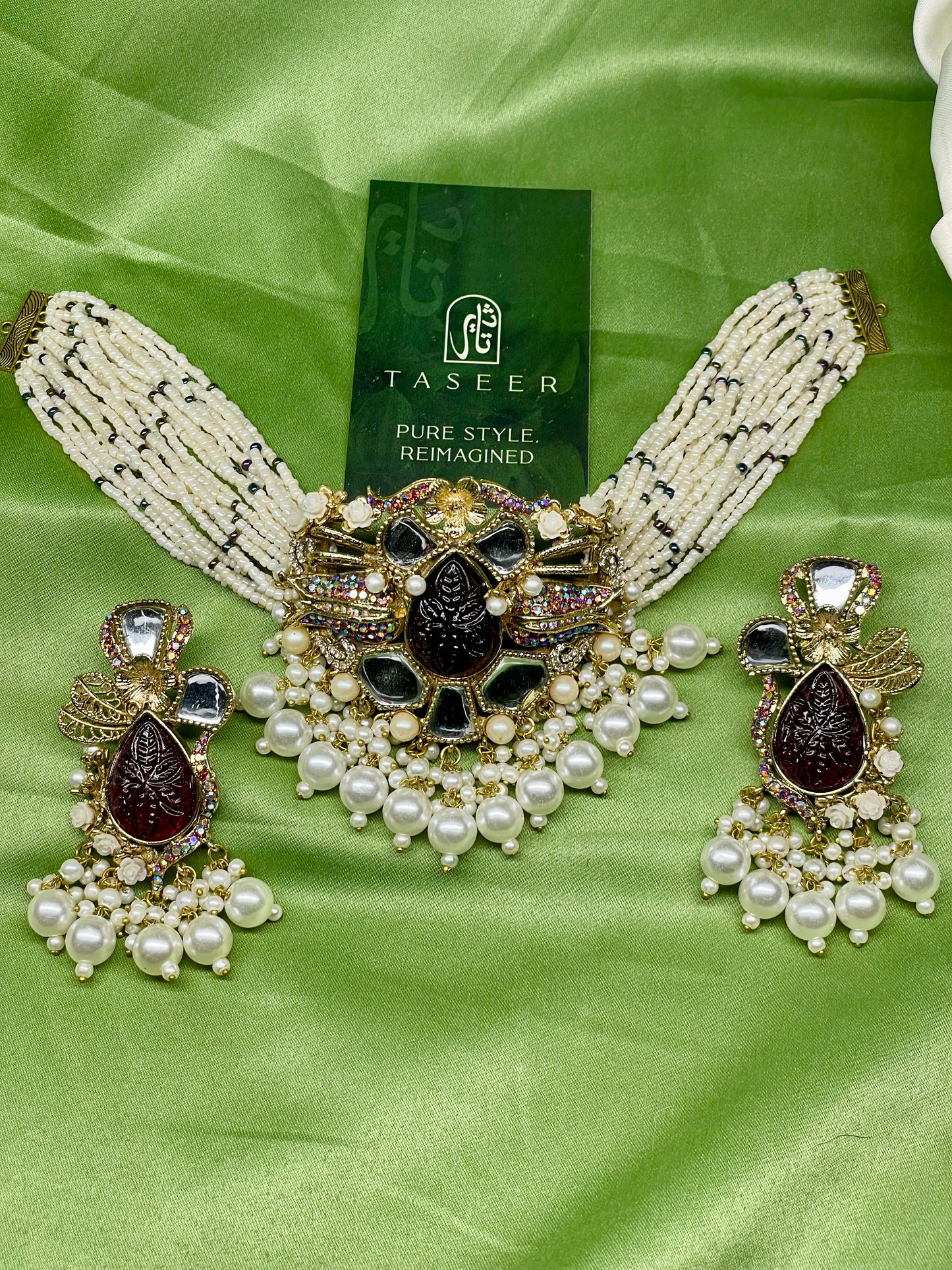 Designer Choker with Earrings - CKR02
