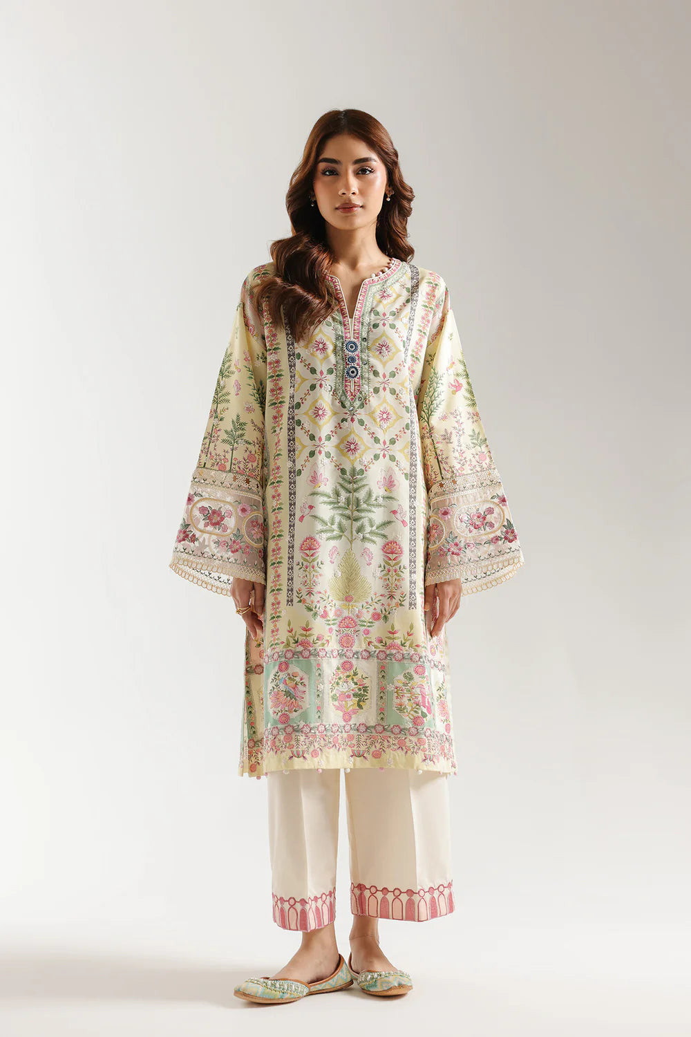 Floral Whisper Printed 2PC Dress