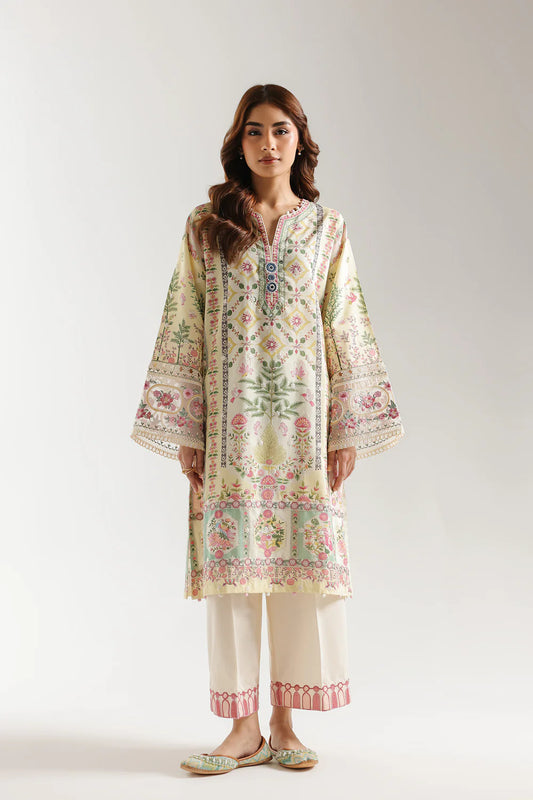Floral Whisper Printed 2PC Dress