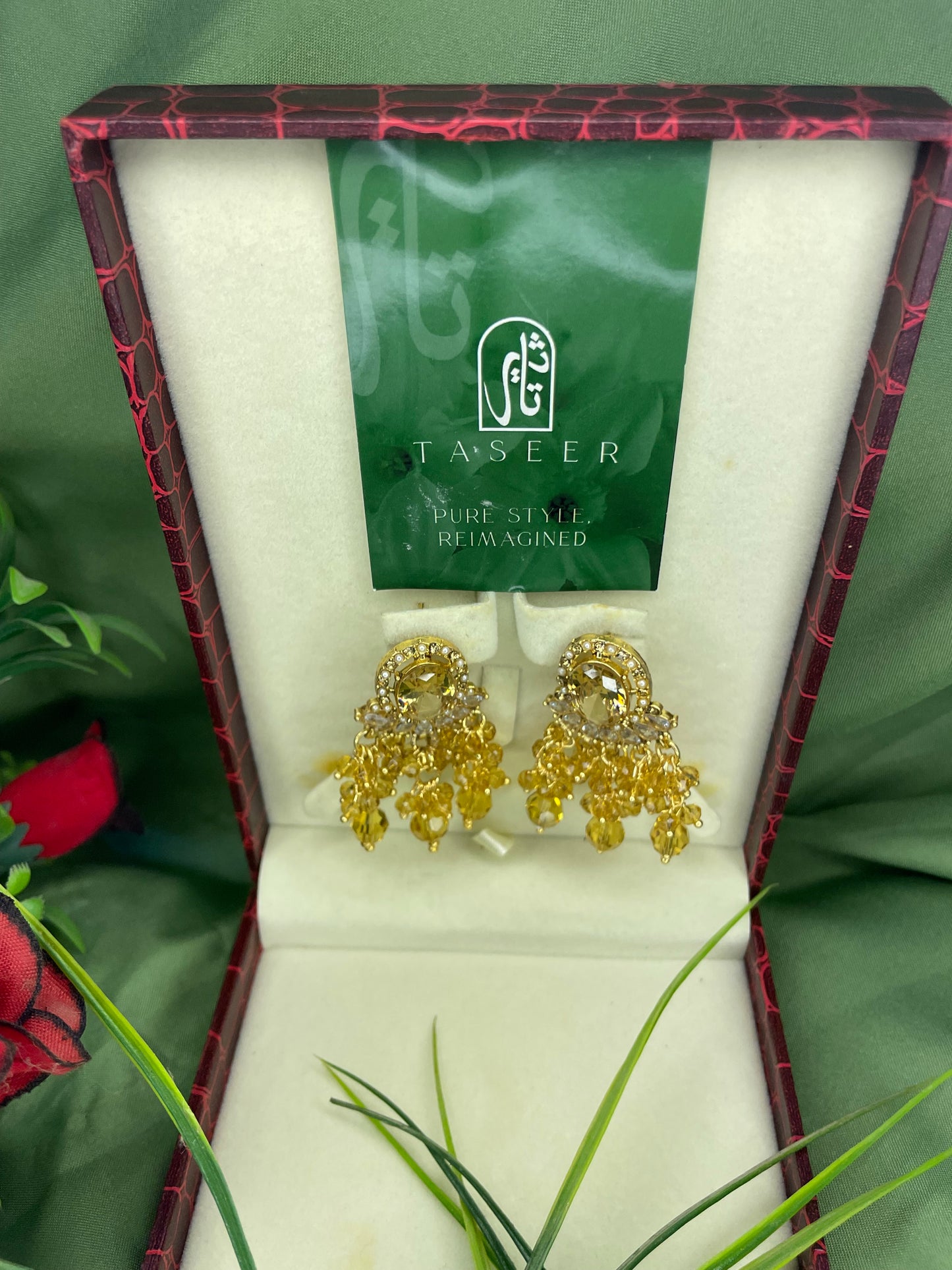 Egyptian Stud Earrings - Golden