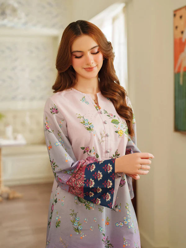 Rose Berry Elegance – 2PC - Stitched Suit