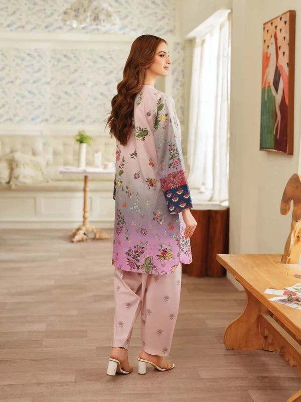 Rose Berry Elegance – 2PC - Stitched Suit