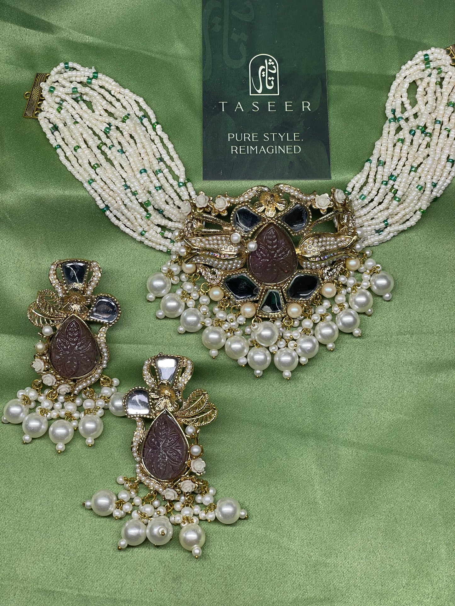 Designer Choker with Earrings - CKR01
