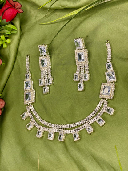 Mala Necklace Set - Silver - TNC04