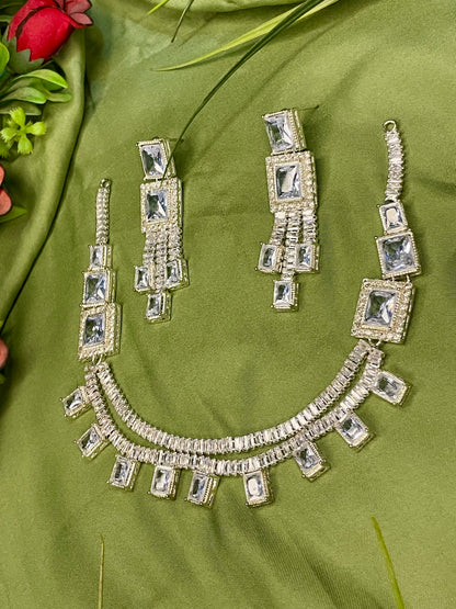 Mala Necklace Set - Silver - TNC04