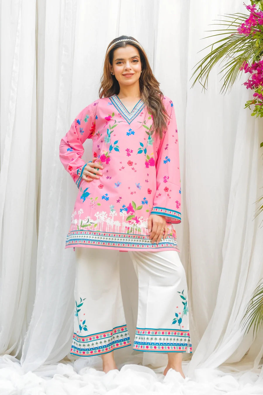 Pink Reverie – 2PC - Stitched Suit