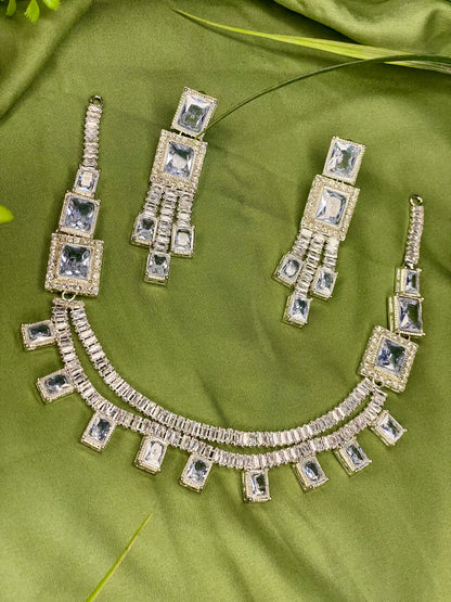 Mala Necklace Set - Silver - TNC04