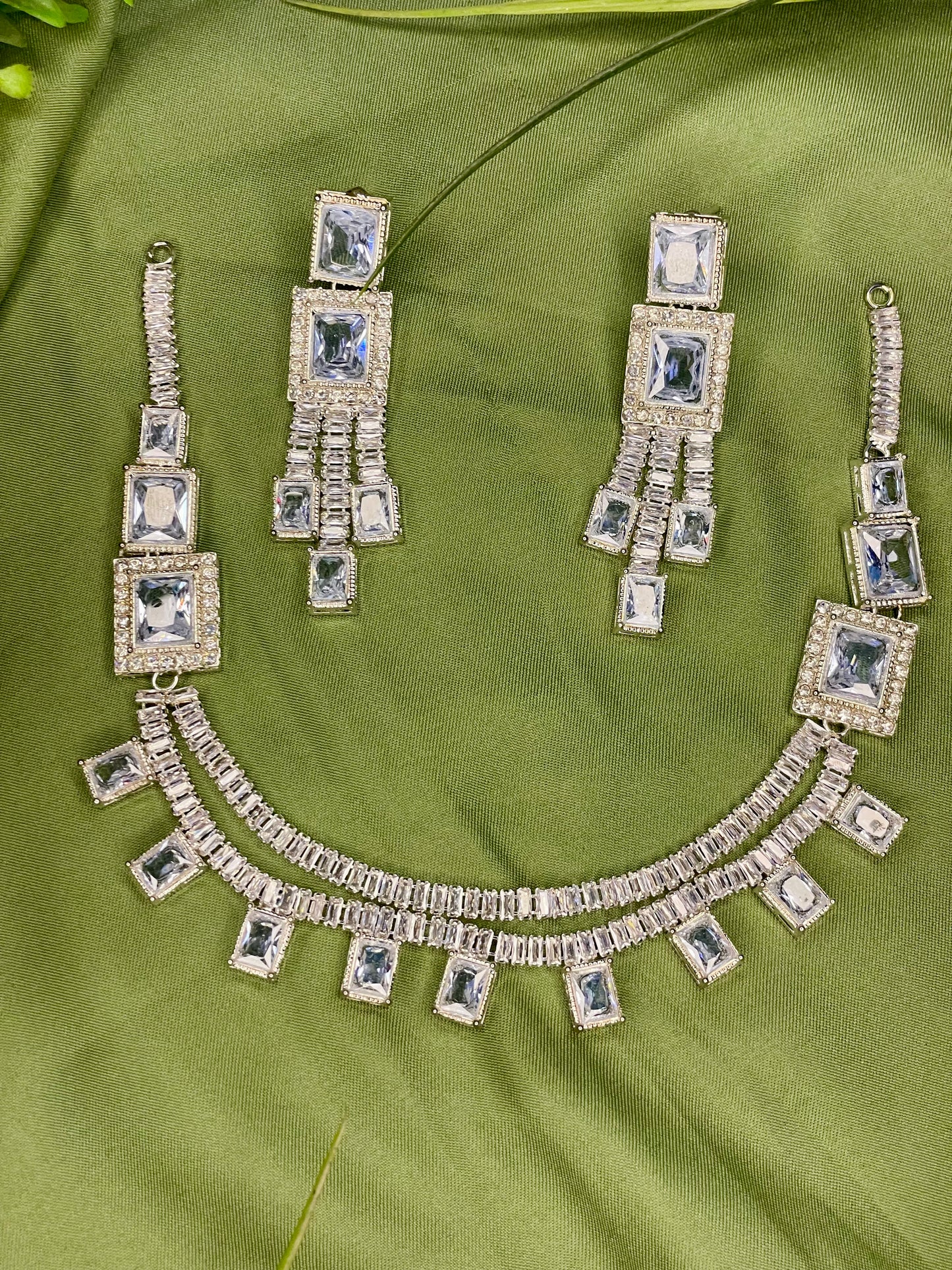 Mala Necklace Set - Silver - TNC04