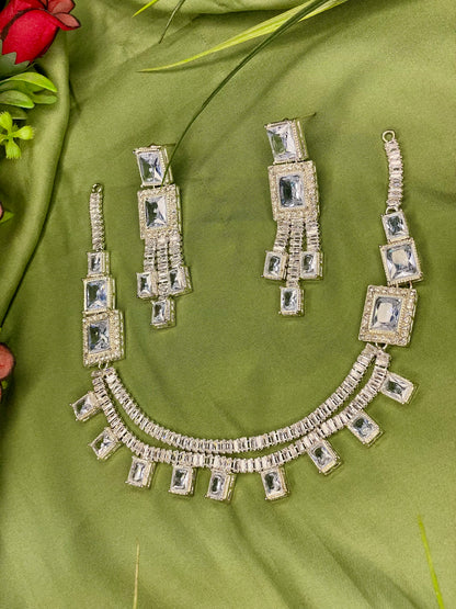 Mala Necklace Set - Silver - TNC04
