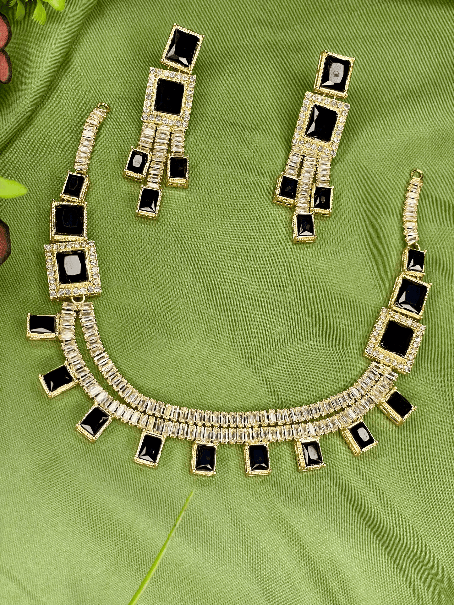 Mala Necklace Set - Black - TNC04