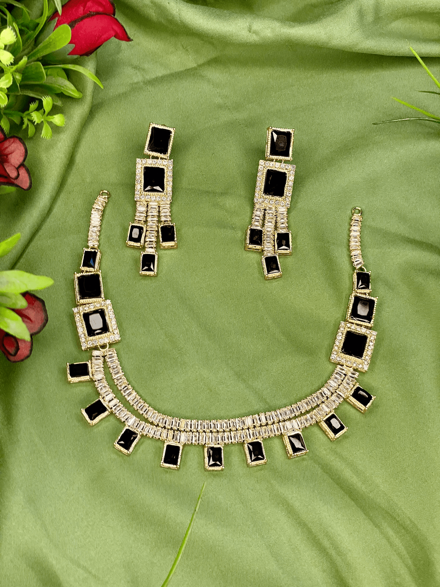 Mala Necklace Set - Black - TNC04