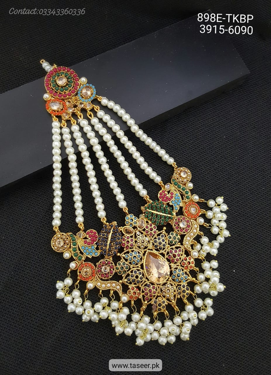 Taseer Multicoloured Bridal Jhumar