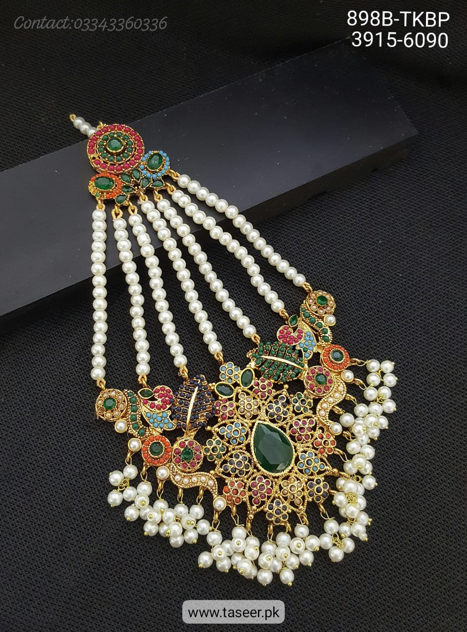 Taseer Multicoloured Bridal Jhumar