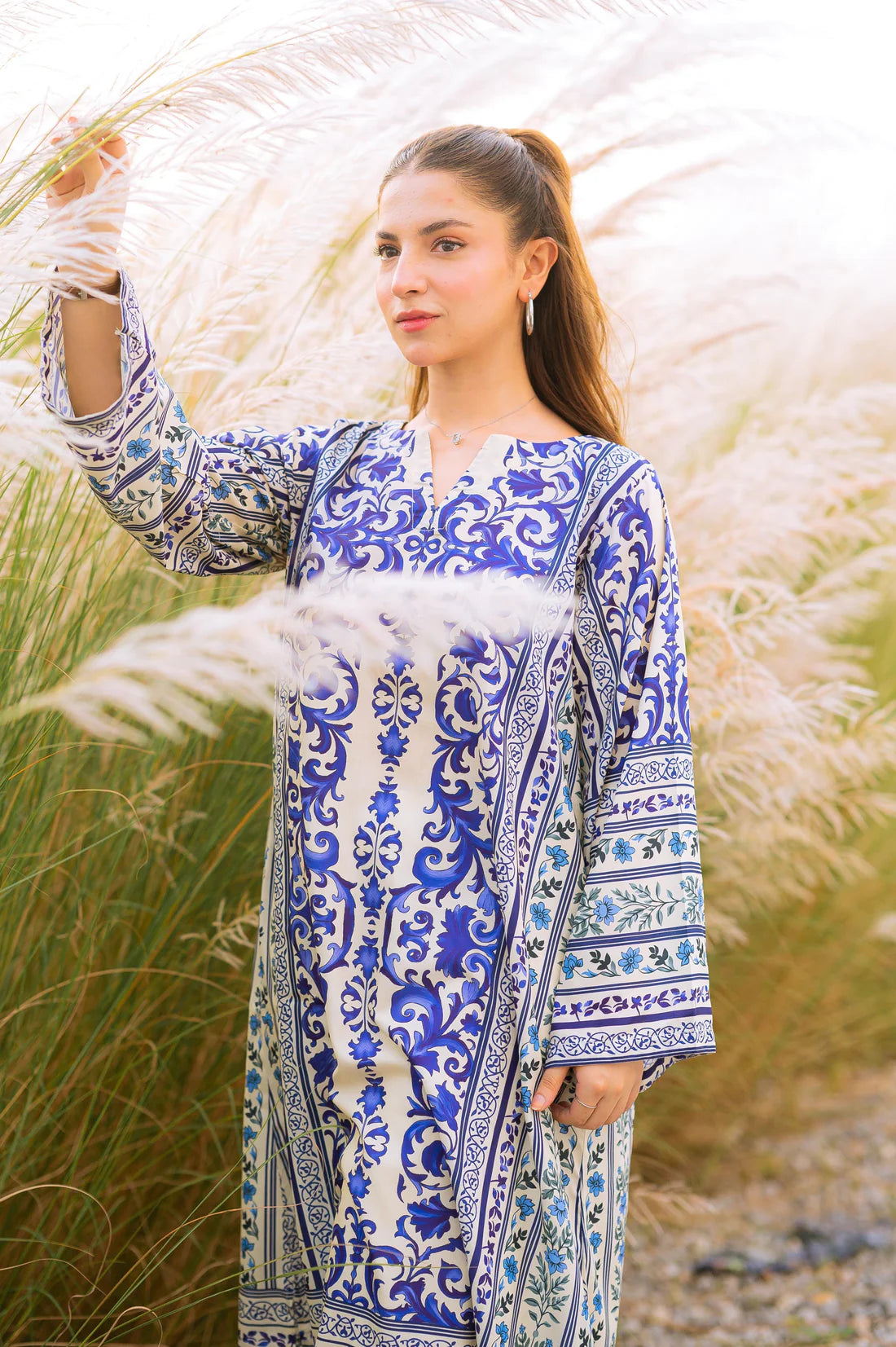 Bloom Kaftaan – 2PC - Stitched Suit