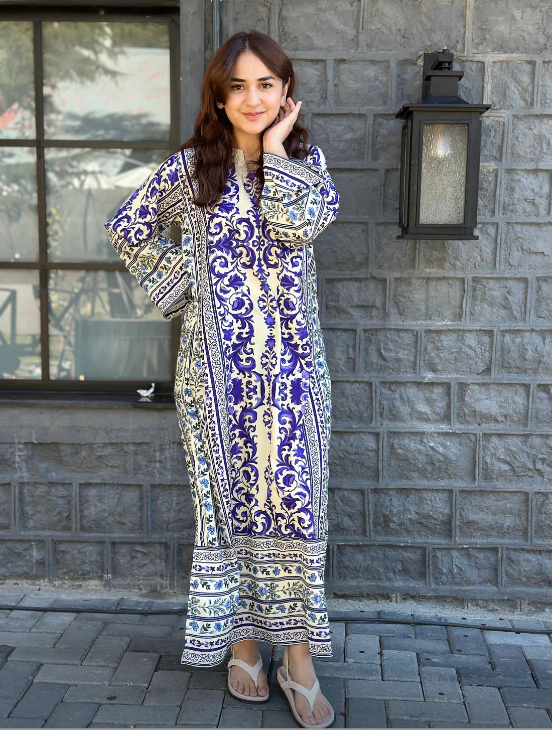 Bloom Kaftaan – 2PC - Stitched Suit