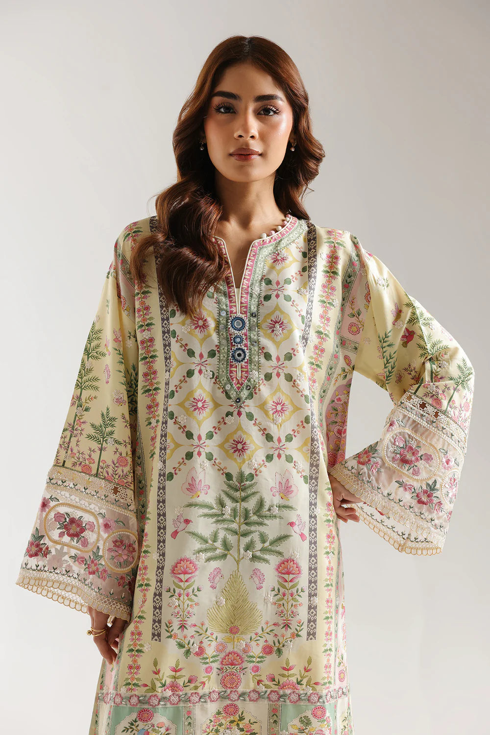 Floral Whisper Printed 2PC Dress
