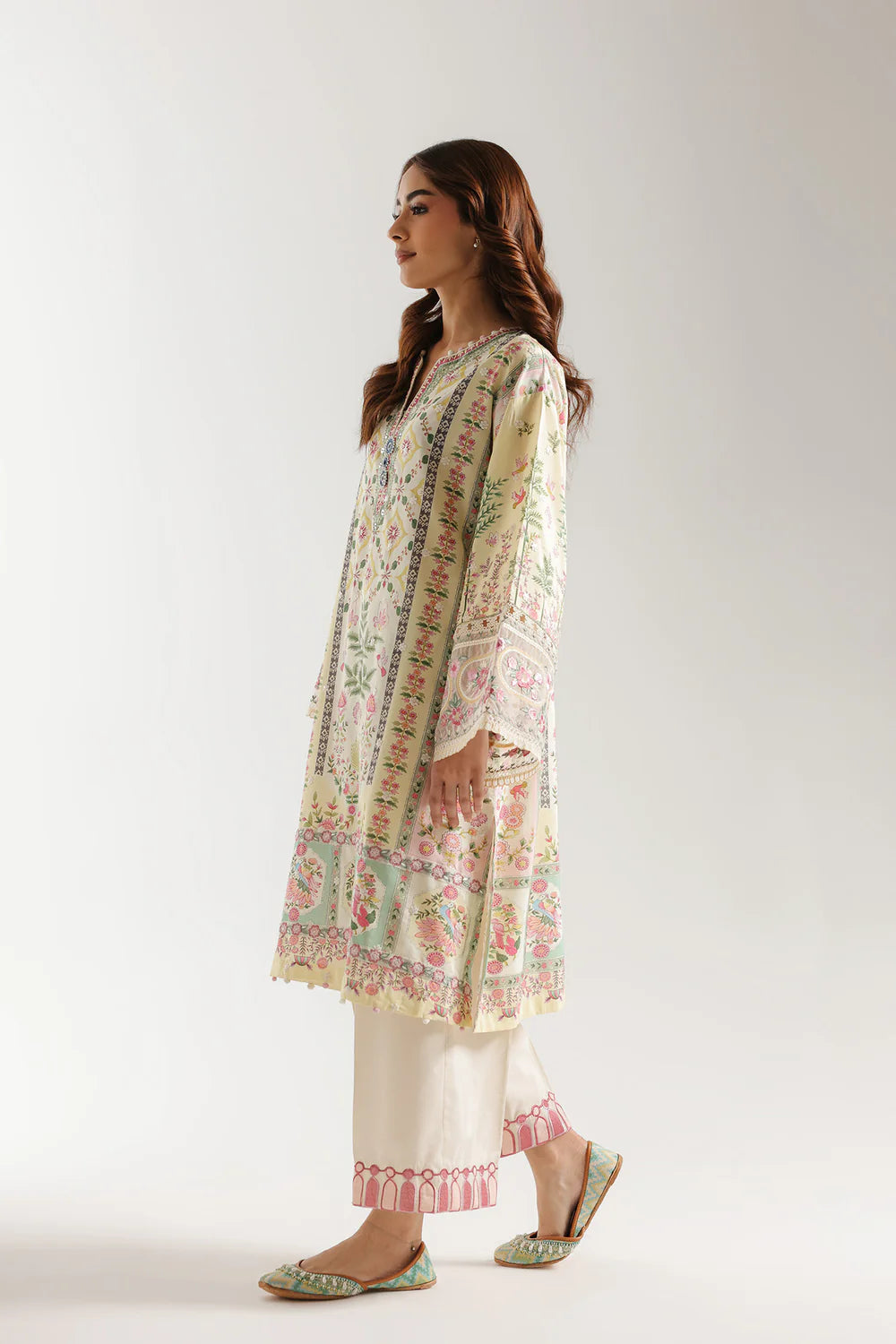 Floral Whisper Printed 2PC Dress